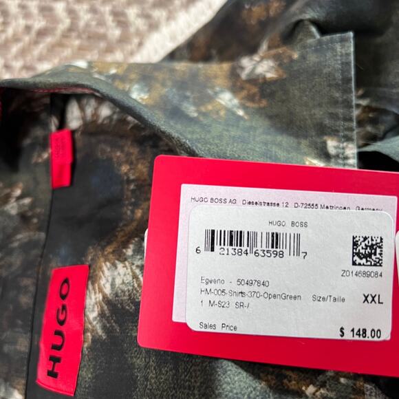 Hugo Boss Sunflower Shirt Mens Sz XXL - Picture 8 of 8